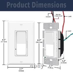 Lot de 12 interrupteurs variateurs d’intensité pour éclairage LED et CFL, interrupteur 3 voies pour LED et ampoules à incandescence, certifié ETL