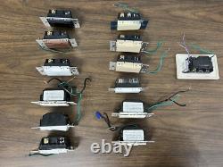 (Lot de 13) Interrupteurs variateurs Lutron Homeworks Modèles et couleurs mélangés