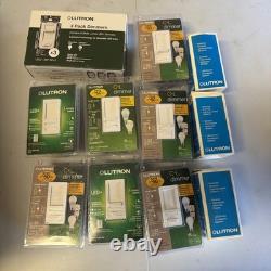Lot de 13 interrupteurs variateurs électroniques Lutron LECL-153P-WH-3