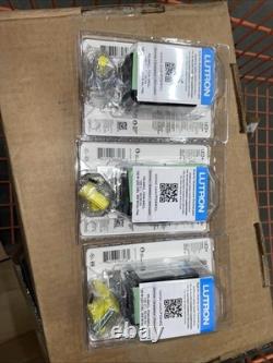 Lot de 3 - Interrupteur variateur de lumière Lutron PD-6WCL-WH-R blanc neuf dans la boîte