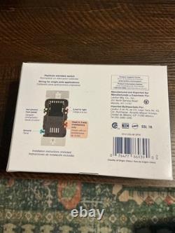 Lot de 3 Leviton Decora+ lot de 3 variateurs à bascule avec barre coulissante DSL06-3PW, 9 au total