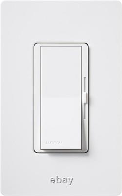 Lot de 3 gradateurs Lutron Diva 150 W, blanc, compatible LED+, monopolaire et va-et-vient<br/>