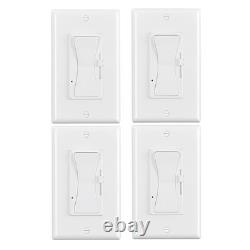 Lot de 4 interrupteurs variateurs 0-10 V blancs pour lumières LED