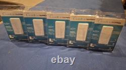 Lot de 5 variateurs intelligents sans fil encastrés Lutron PD-6WCL-WH - Blanc (NEUF)