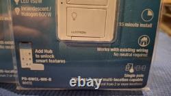 Lot de 5 variateurs intelligents sans fil encastrés Lutron PD-6WCL-WH - Blanc (NEUF)