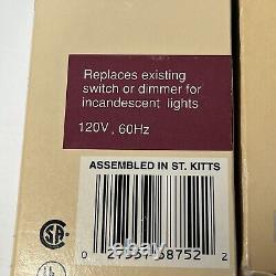 Lot de 6 interrupteurs à variateur à curseur à 3 voies Lutron Diva à simple pôle 600W blanc