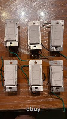 Lot de 6 interrupteurs variateurs intelligents Lutron Caseta Original, utilisés une seule fois