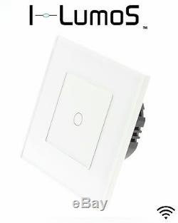 Lumos I Lumos, Cadre En Verre Blanc Moderne, Interrupteurs De Lumière À Del À Télécommande Et Wifi