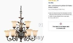 Lustre En Bronze Allen + Roth Eastview 9-light Dark Oil-rubbed