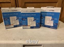 Lutron Caseta Diva Dimmer Intelligent et Interrupteur de Lumière Télécommandé - Pack de 3