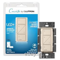 Lutron Caseta Original, interrupteur variateur intelligent, hub intelligent Lutron requis, pour LED