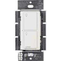 Lutron Caséta Sans Fil Variateur Intelligent Extérieur 120V Blanc (PD-5ANS-WH-R) (paquet de 3)