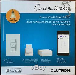 Lutron Caseta Smart Wireless Lumière Dimmer 2basculez Starter Kit Le Bateau Libre Prioritaire
