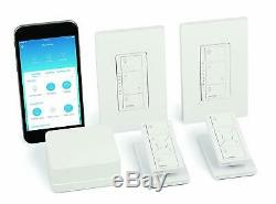 Lutron Caseta Smart Wireless Lumineux Switch (2 Count) Starter Kit