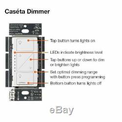 Lutron Caseta Wireless Gradateur D'éclairage Intelligent (2 Unités) Kit De Démarrage Nouveau