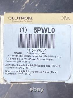 Lutron, Diva, 5PWLO, DvF-103P-277-WH, variateur