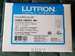 Lutron Homeworks QS HQRA-HN6BRL-WH (tout neuf dans sa boîte) Style architectural blanc