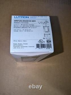 Lutron MRF2S-8SD010-WH Vive Maestro – Gradateur RF à détecteur 0-10 V, blanc, 8 A