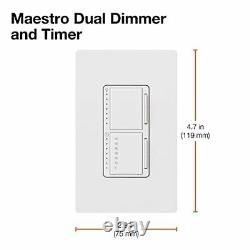Lutron Maestro 300-watt Dimmer Numérique Monopolaire Et Commutateur De Minuterie Pour Incan