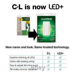 Lutron Maestro Led+ Commutateur Dimmable Led Halogen Ampoules Incandescentes Multi
