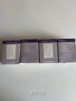 Lutron Maestro MS-Z101-WH Lot de 4 interrupteurs variateurs à détecteur de présence 0-10 V blancs