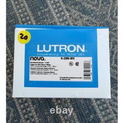 Lutron N-2000-WH Variateur coulissant pour interrupteur mural blanc 120 V mat incandescent
