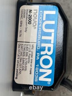 Lutron Nova N-2000-IV Variateur à glissière 1-pôle pour incandescent/halogène ivoire