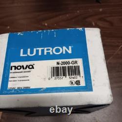 Lutron Nova N-2000 Variateur à glissière 1 Pôle Incandescent/Halogène GRIS LIVRAISON GRATUITE
