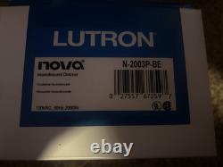Lutron Nova N-2003P-BE Interrupteur variateur rotatif pour ampoules à incandescence 120 VCA Beige