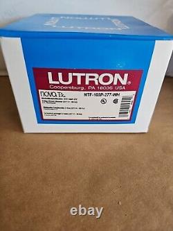 Lutron Nova NTF-103P-277-WH, variateur de lumière fluorescent à glissière 3 voies 6A, 277V blanc