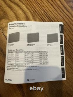 Lutron PHPM-PA-120-WH GRAFIK Eye Module de Puissance Adaptatif de Phase 120V AC, Blanc