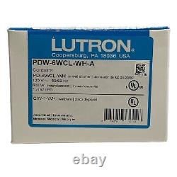 Lutron Pd-6wcl-wh Wireless In-wall Smart Dimmer Switch Blanc