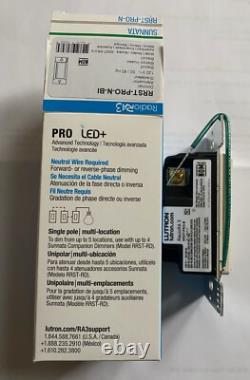 Lutron RRST-PRO-N-BI Sunnata PRO LED RF RA3 Variateur RRST Couleur Biscuit NOUVEAU