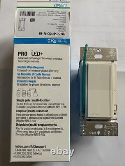 Lutron RRST-PRO-N-BI Sunnata PRO LED RF RA3 Variateur RRST Couleur Biscuit NOUVEAU