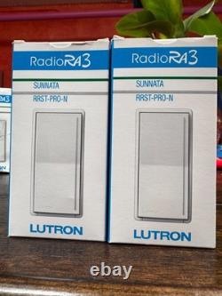 Lutron RRST-PRO-N-RW variateur blanc architectural