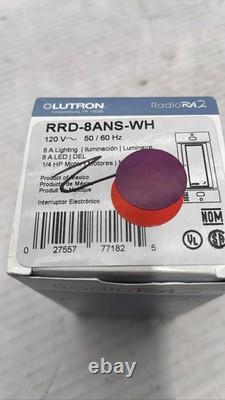 Lutron RadioRA 2 RRD-8ANS WH 120 V 8 A interrupteur variateur d’éclairage intelligent Lutron RadioRA 2 RRD-8ANS WH 120 V 8 A interrupteur variateur d’éclairage intelligent