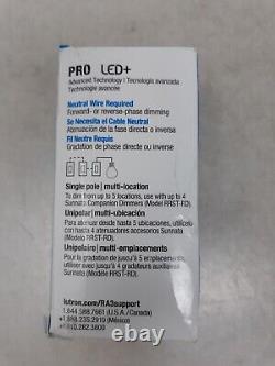 Lutron RadioRA 3 Sunnata PRO LED+ RF Touch Dimmer Blanc (RRST-PRO-N-WH)