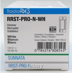 Lutron RadioRA3 RRST-PRO-N, gradateur tactile LED+ RF Sunnata PRO blanc