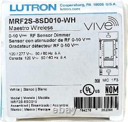 Lutron Vive MRF2S-8SD010-WH Maestro 0-10V Variateur RF avec Capteur de Vacances Expédition le Même Jour