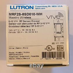 Lutron Vive Mrf2s-8sd010-wh Maestro 0-10v Détecteur De Capteur De Rf Sans Fil