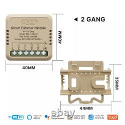 Module de variateur d'éclairage mural intelligent WiFi MOES Mini 3 voies pour Alexa Google Timer