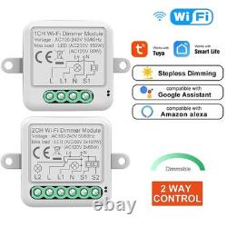 Module de variateur intelligent Tuya Interrupteur dimmable pour Alexa Google NOUVEAU