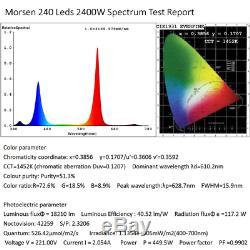 Morsen 2400w Led Élèvent La Lumière 2 Dimmer Sur Le Commutateur Plein Spectre Pour Hydroponique