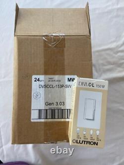 NOUVELLE Boîte 24 Lutron DVSCCL-153P-SW LED+ Interrupteur variateur 3 voies Snow