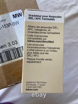 NOUVELLE Boîte 24 Lutron DVSCCL-153P-SW LED+ Interrupteur variateur 3 voies Snow