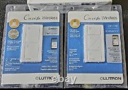 New Lutron Caseta Diva Smart Dimmer Kit, 1 Pd-5ans-wh-r, 1pd-6wcl-wh-r