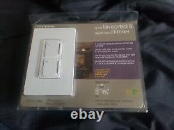 New Seeled Lutron Ma-lfqhw-wh Maestro Fan Control & Dimmer Kit White Single Pole