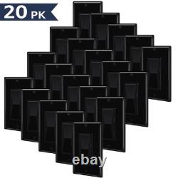 Noir 3 Voies 15A 120V pour CFL 600W LED 150W avec Plaque de Couverture 20PK