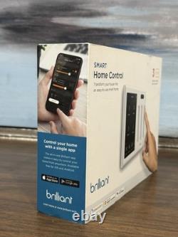 Nouveau Brilliant F3, panneau à 3 interrupteurs, modèle Smart Home BHA 120US-WH3 G3 blanc