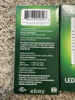 Nouveau Lutron (MACL-153MR-WH) Maestro Dimmer Multi-Emplacement Paquet de 4